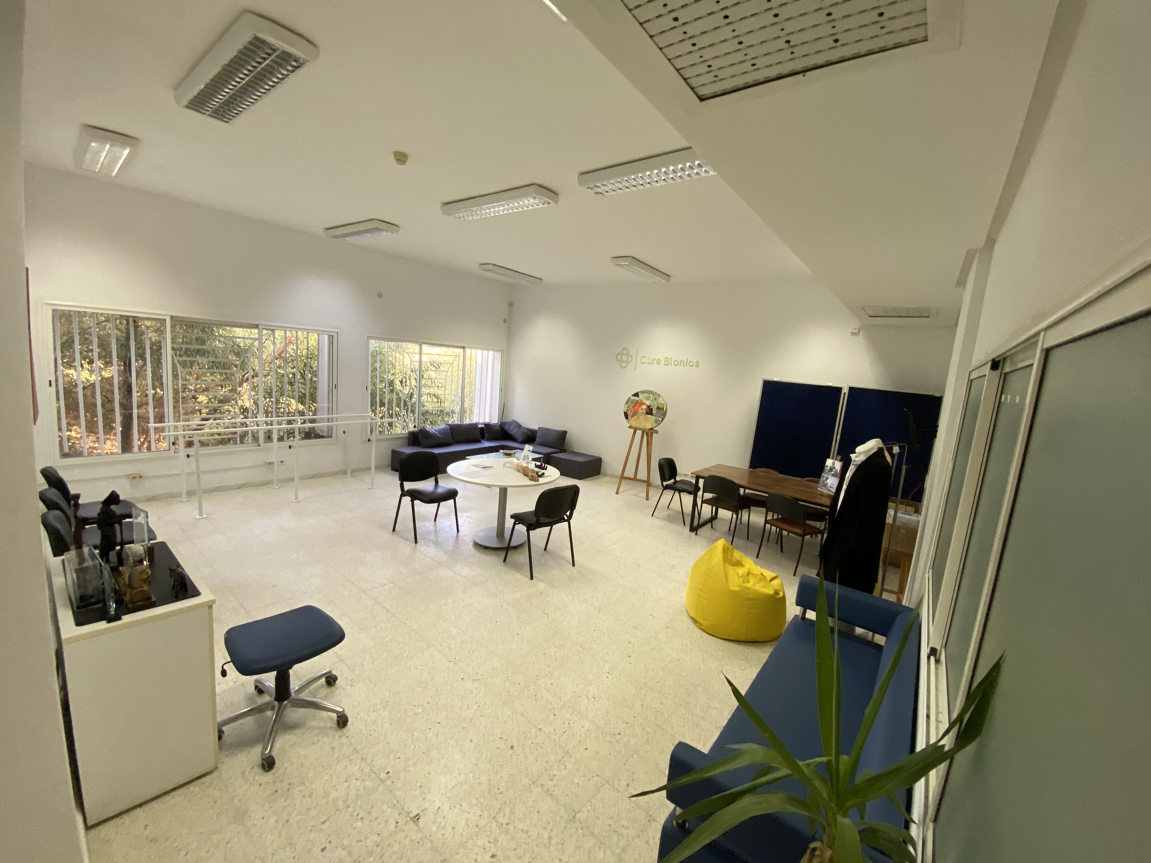 Cure Care Sousse clinic, rehabilitation room with a training ramp