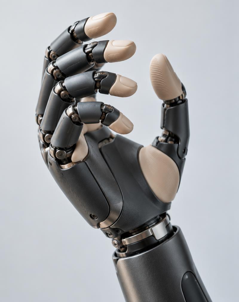 Cure Bionics prosthetic hand showing articulated fingers