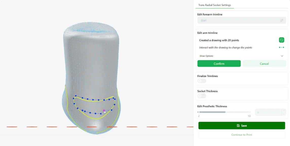 Automated socket design, view 2